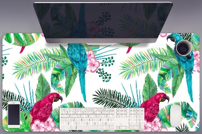 Duża podkładka na biurko Papugi mural
