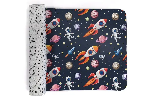 Dywanik Rakiety planety i astronauty