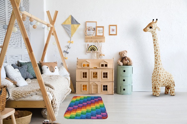 Dywanik Kolorowe klocki w stylu LEGO