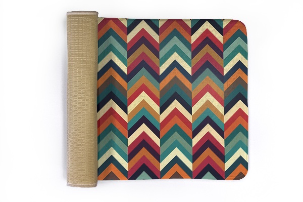 Mały dywanik Kolorowy zygzak w stylu chevron