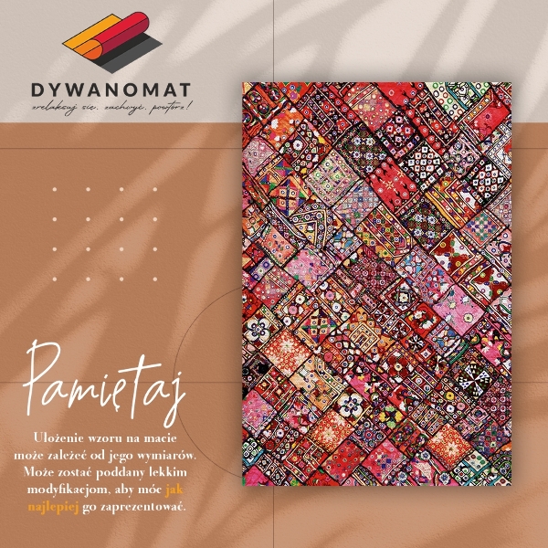 Dywan winylowy do domu Patchwork mozaika