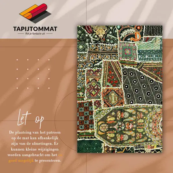 Dywan winylowy Patchwork w tureckim stylu