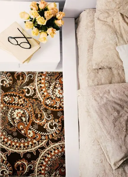 Wewnętrzny dywan winylowy Paisley retro