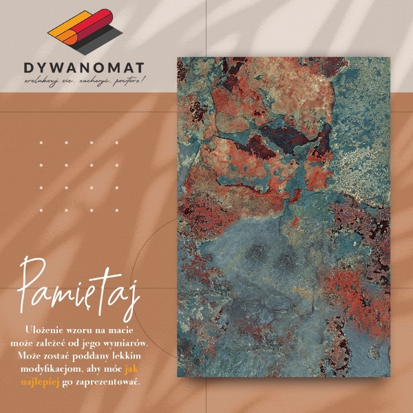 Dywan winylowy do domu Skorodowany metal