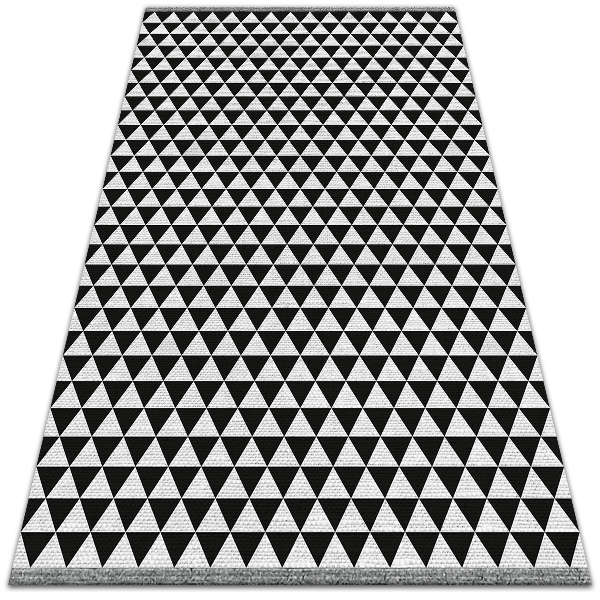 Wewnętrzny dywan winylowy Wzór trójkąty