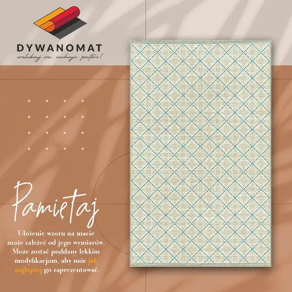 Modny winylowy dywan Geometryczne linie