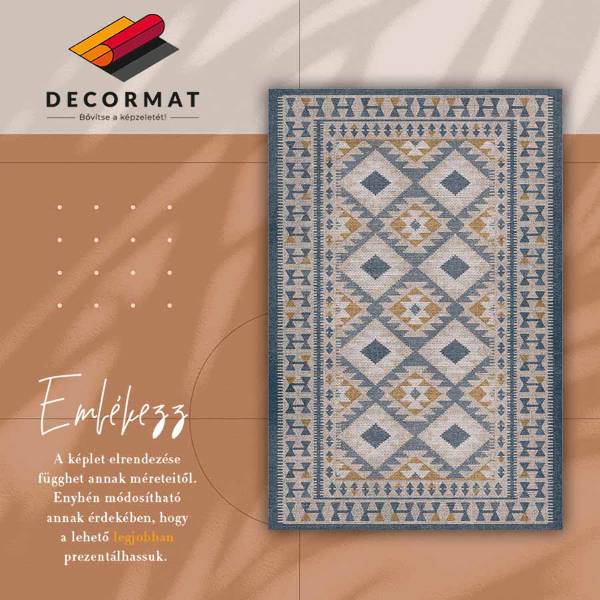 Modny dywan winylowy Retro design
