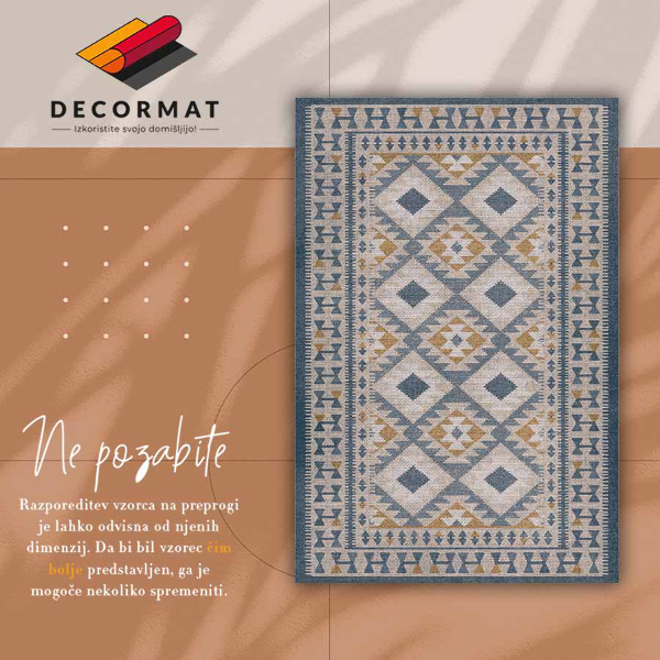 Modny dywan winylowy Retro design