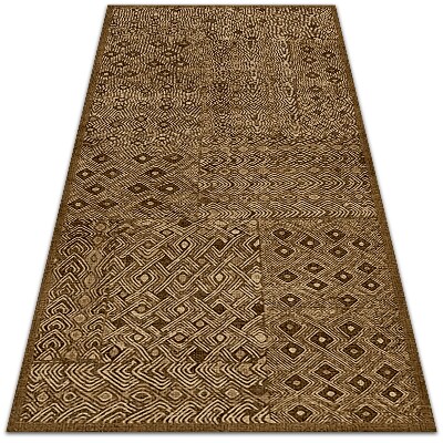 Modny winylowy dywan Plemienny wzór