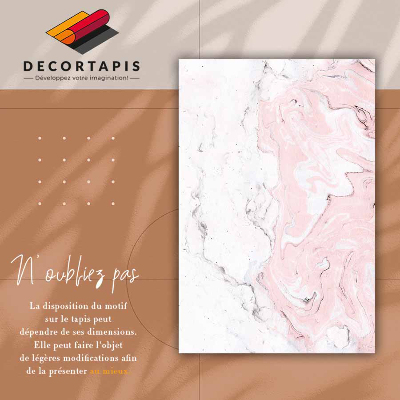 Uniwersalny dywan winylowy Biało-różowy marmur
