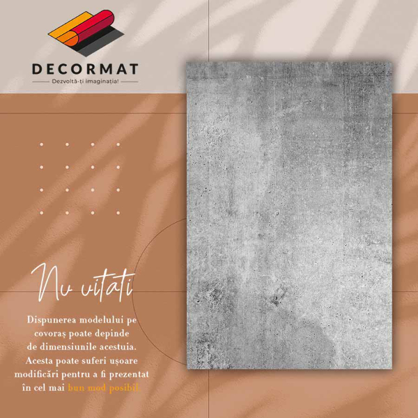 Dywan winylowy do wnętrz Szary beton