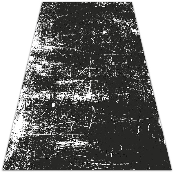 Modny dywan winylowy Czarny porysowany beton