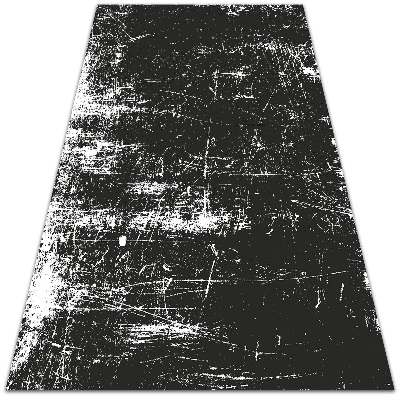 Modny dywan winylowy Czarny porysowany beton