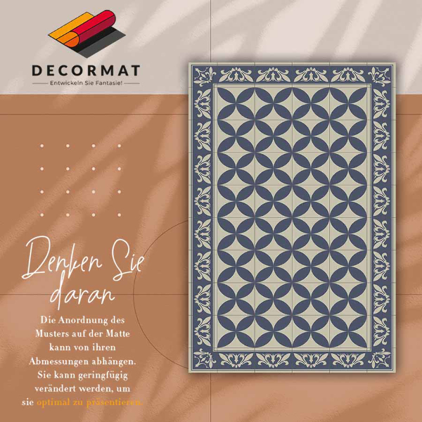 Wewnętrzny dywan winylowy Wzór Azulejos