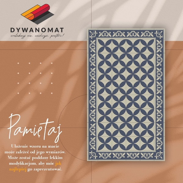 Wewnętrzny dywan winylowy Wzór Azulejos