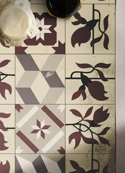 Modny uniwersalny dywan winylowy Magnolia kafelki