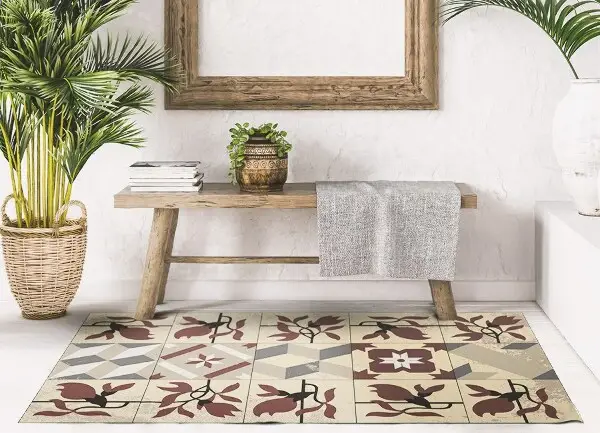 Modny uniwersalny dywan winylowy Magnolia kafelki