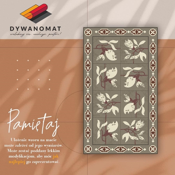 Dywan winylowy do domu Płytki magnolia