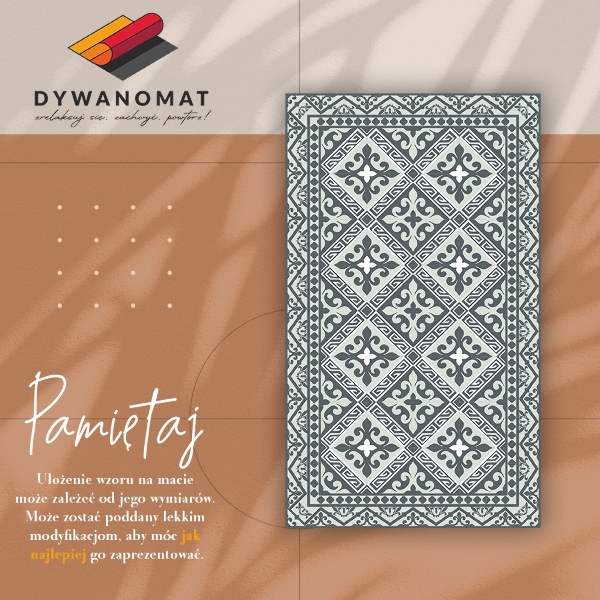 Dywan winylowy Geometryczny wzór kwiaty