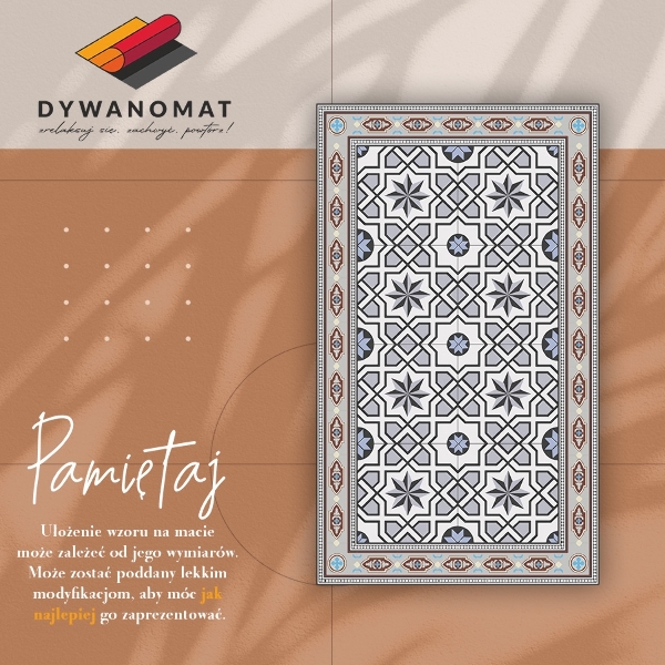 Modny dywan winylowy Geometryczne gwiazdy