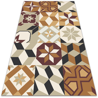 Modny winylowy dywan wewnętrzny Mix wzorów