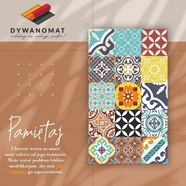 Dywan winylowy Mix kolorowych wzorów