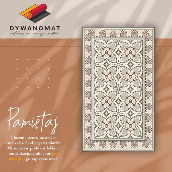 Uniwersalny dywan winylowy Vintage pawie pióra