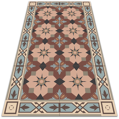 Modny winylowy dywan Geometryczne kafle