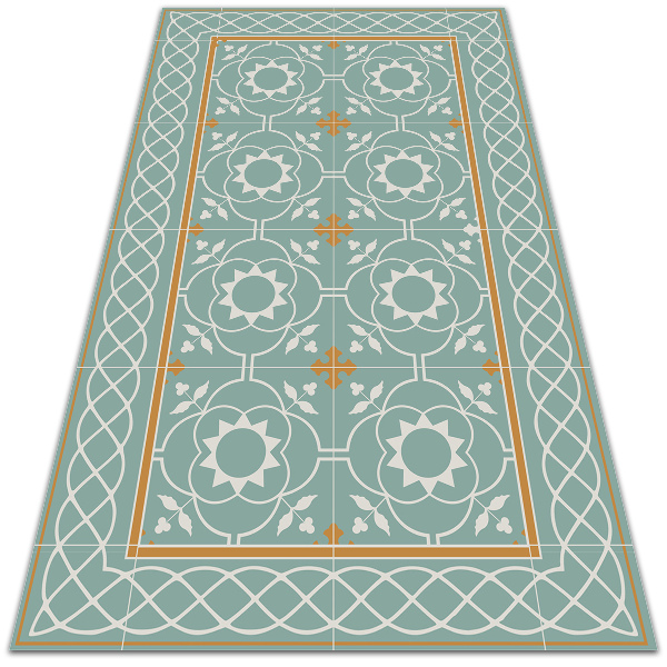 Modny uniwersalny dywan winylowy Vintage symetria