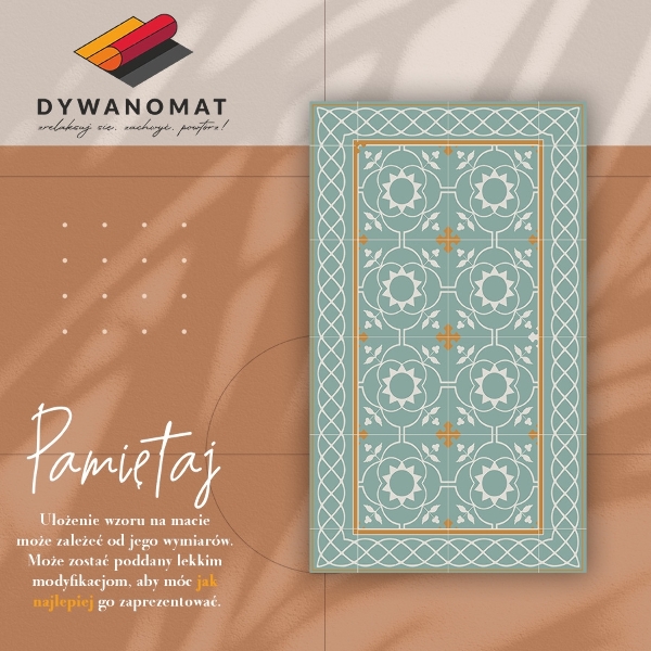 Modny uniwersalny dywan winylowy Vintage symetria