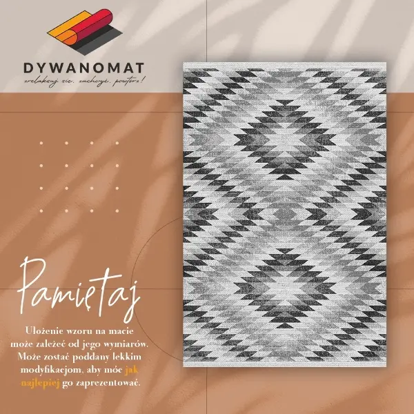 Modny dywan winylowy Szary geometryczny wzór