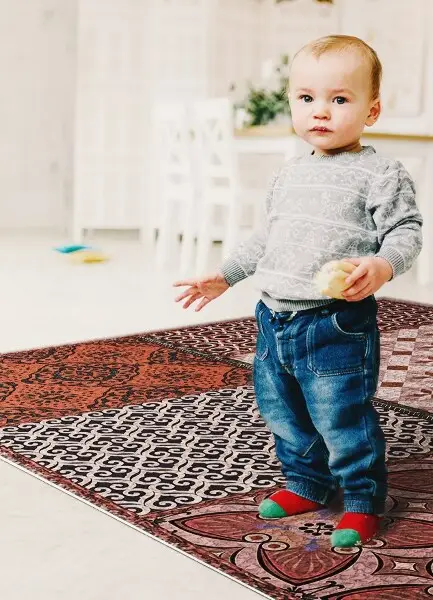 Modny uniwersalny dywan winylowy Mieszanka stylów