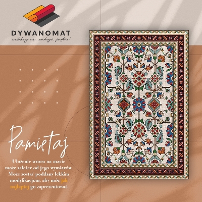 Modny dywan winylowy Florystyczna mozaika