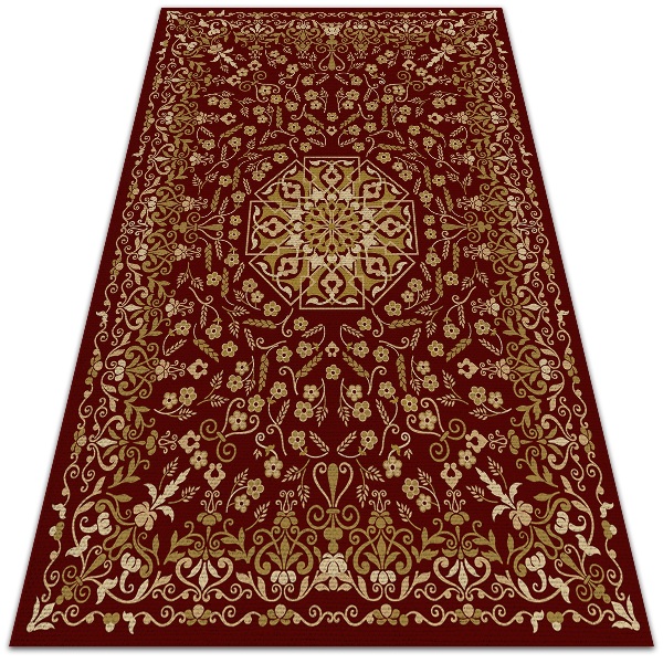 Modny winylowy dywan Roślinny deseń