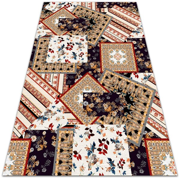 Modny dywan winylowy Chaotyczny patchwork