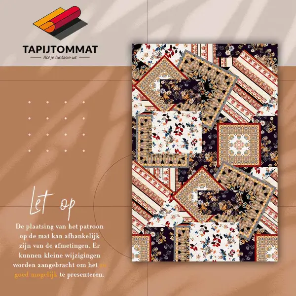 Modny dywan winylowy Chaotyczny patchwork
