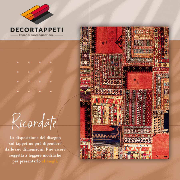 Modny dywan winylowy Patchwork abstrakcja