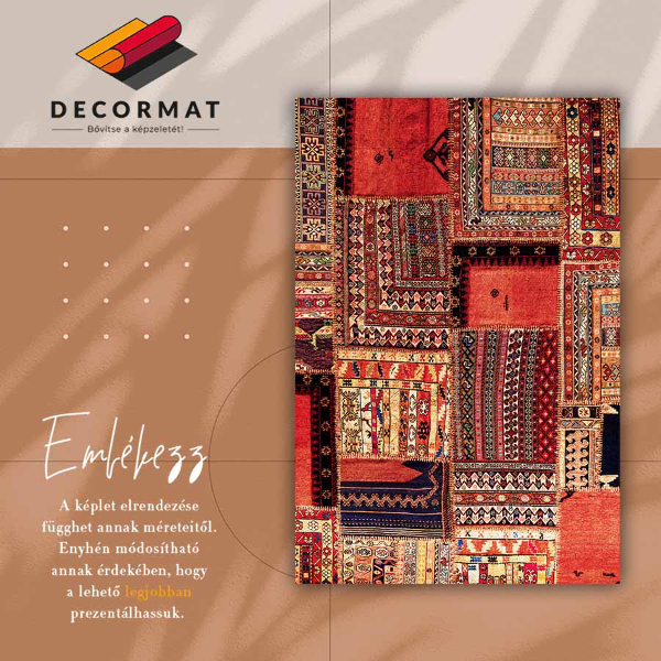 Modny dywan winylowy Patchwork abstrakcja