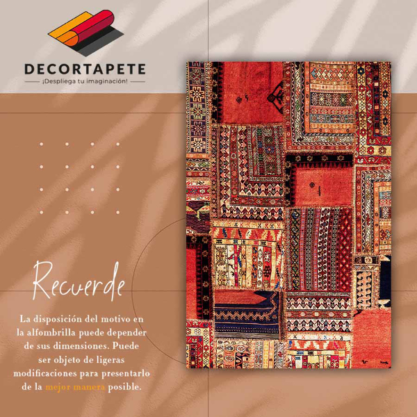 Modny dywan winylowy Patchwork abstrakcja
