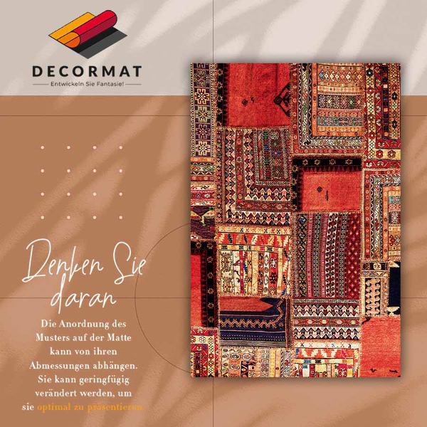 Modny dywan winylowy Patchwork abstrakcja