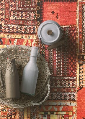 Modny dywan winylowy Patchwork abstrakcja