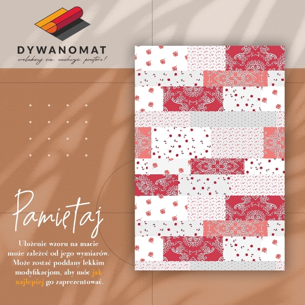 Dywan winylowy do domu Kwiecista mozaika