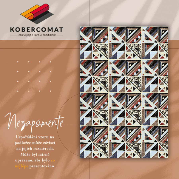 Modny dywan winylowy Geometryczna mozaika