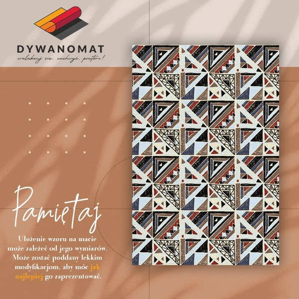 Modny dywan winylowy Geometryczna mozaika