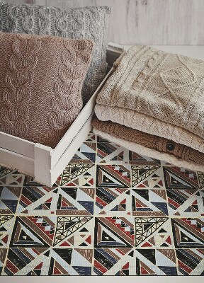 Modny dywan winylowy Geometryczna mozaika