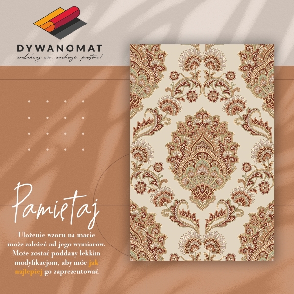 Modny dywan winylowy Styl Paisley