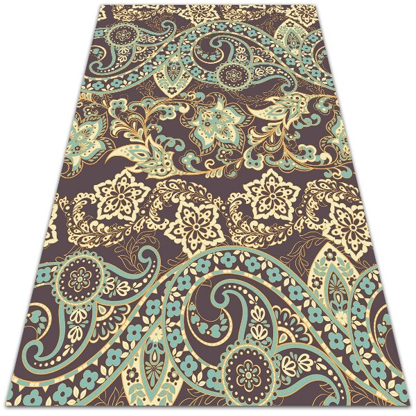 Winylowy dywan Paisley azjatycki styl