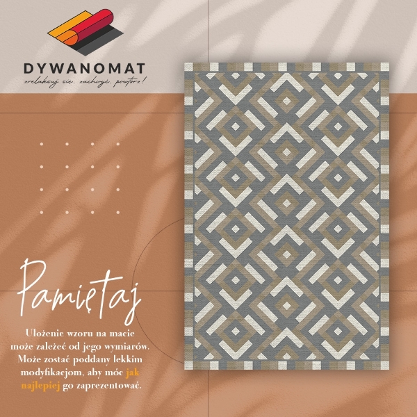 Dywan winylowy do domu Aztecka geometria