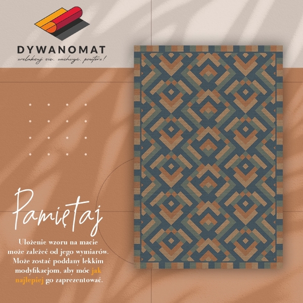 Dywan winylowy do domu Aztecka geometria