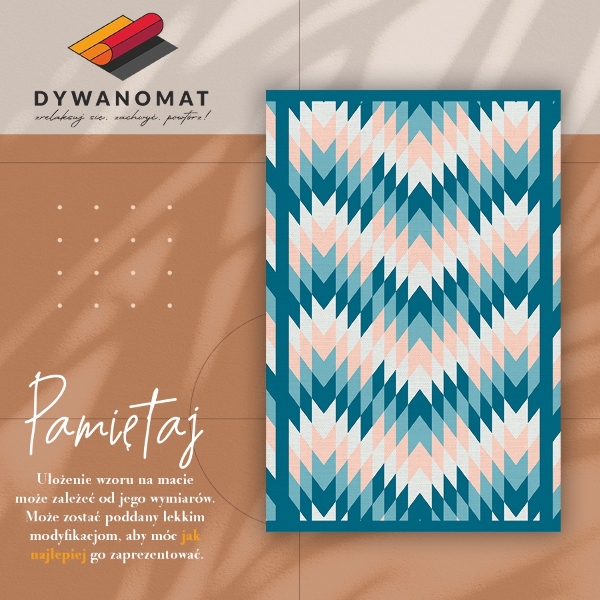Modny dywan winylowy Geometryczna jodełka